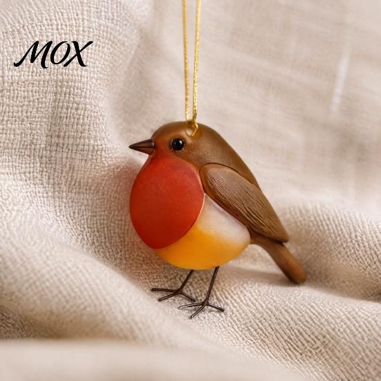 Decorative Bird Charms for Party Favors Sea Glass Advent Calendars 2026, 24 Days Christmas Countdown Calendar with 2026 2D Ornaments Home Tree