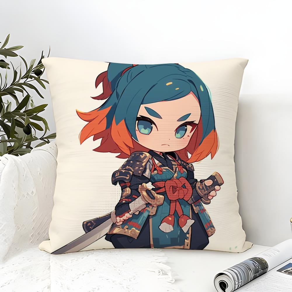 Cool cartoon Japanese ninjas Pillow Case linen pillow case sofa home decor cushion cover cushion cove