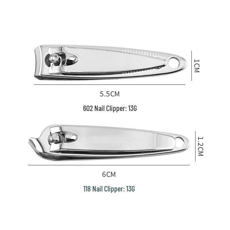 Carbon Steel Nail Clippers - Portable 118° Angled Manicure Tool
