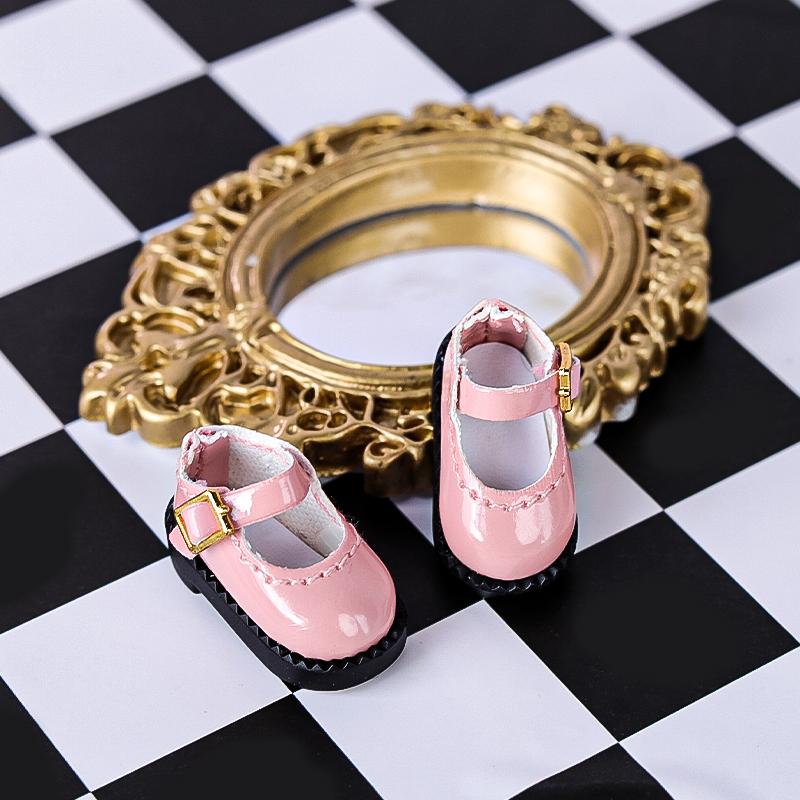 2Pcs 1:12 OB11 Uniform Shoes Doll Classic Shoes Suit For Ob11 1/12 Bjd Detachable Doll Gsc DOD, YMY Doll Accessories