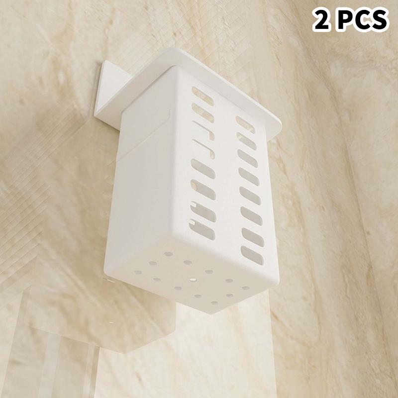 1/2Pcs Toothpaste And Toothbrush Holder Pp Wall-Mounted Storage Box For Bathroom Toiletries Kitchen Chopstick Storage