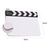 30 * 24cm/ 12 * 9in Claquette en Film Acrylique Cinéma Réalisateurs Claquette Vierge Action Scène Claquette Vierge Effaçable à Sec avec Bâtonnets Multicolores
