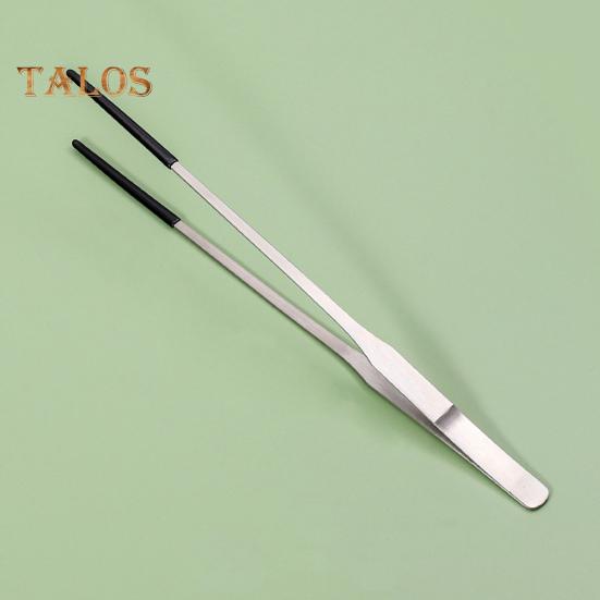 2 szt. szczypce do karmienia gadów ze stali nierdzewnej z gumową końcówką, długie, proste i zakrzywione, akcesoria do akwarium dla węży brodatych, artykuły do terrarium