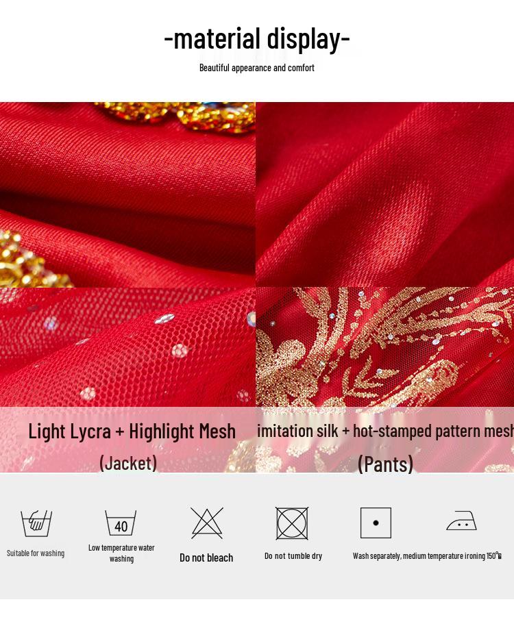 Costum de dans popular Prințesa Jasmine 2025 pentru copii mici - Set exotic stil Dunhuang pentru spectacol pe scenă