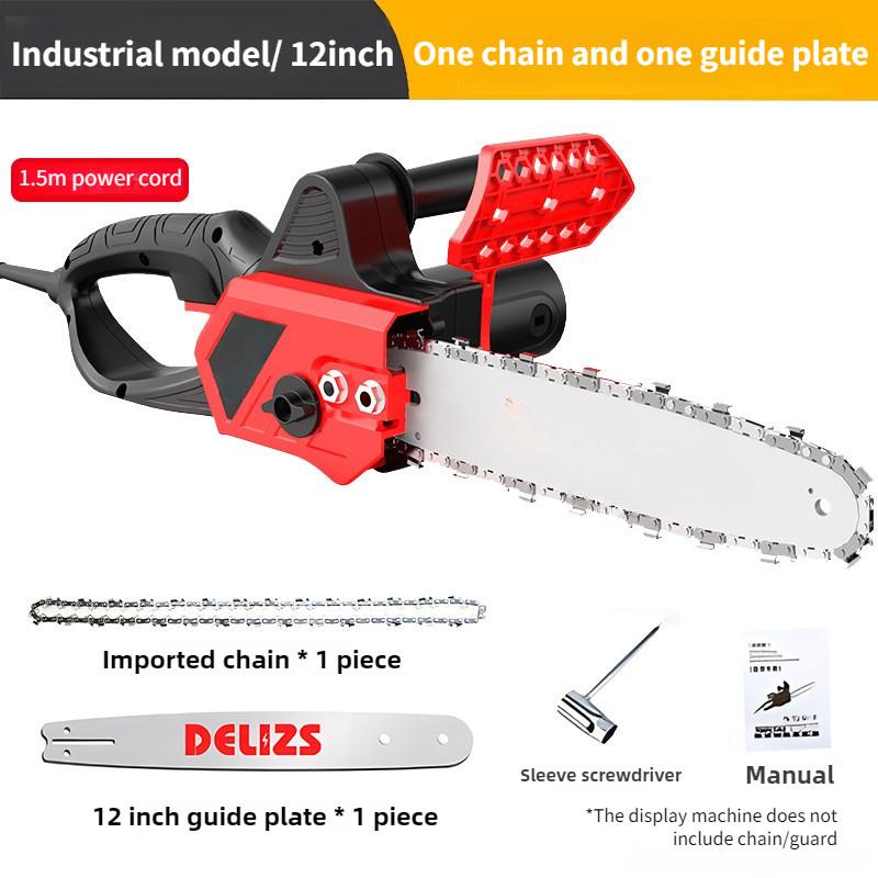 12 Inch/16 Inch High Power Electric Saw Household Multifunctional Electric Chain Saw Cutting and Logging Power Tool