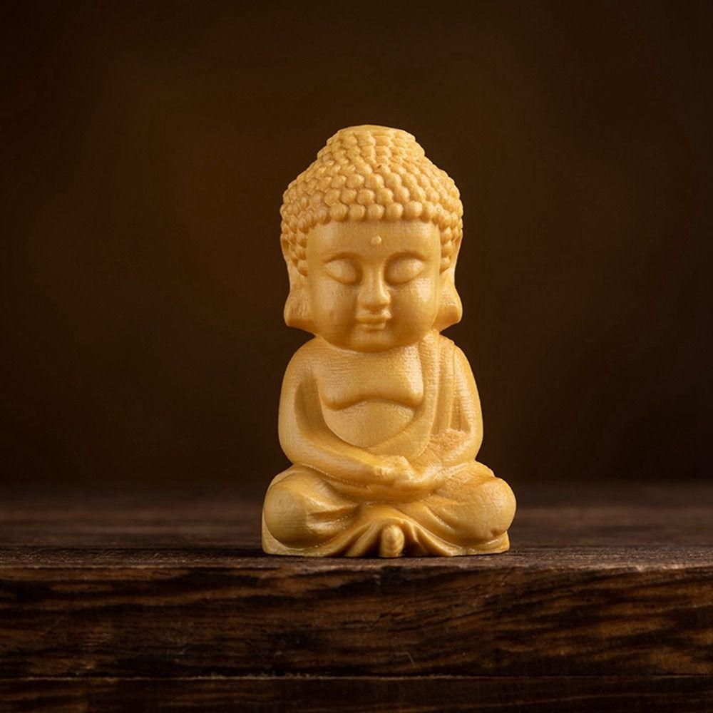 Decor DIY Handicraft Baby Buddha Key Chain Pendant Little Monk Figurines Buddha Statue Car Ornament