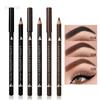 Wasserdichter, schweißfester schwarzer Eyeliner, Augenbrauenstift, langlebig, schnelltrocknend, Augenbrauenstift aus Holz, Make-up, für Anfänger geeignet