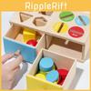 Geometric Kids Wooden Coin Box With Color Matching And Cognitive Toy Learning