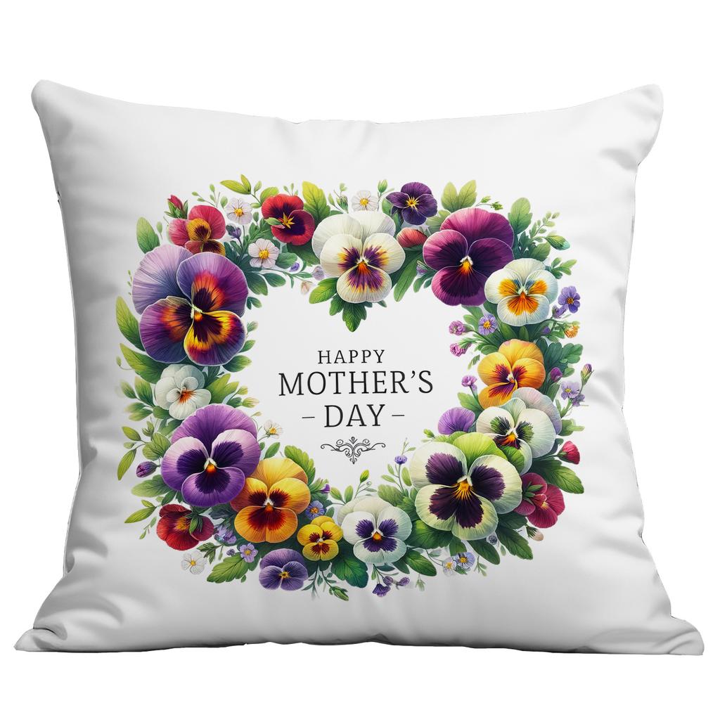 New Mother's Day Creative Wreath Letter Pillow Case Home Sofa Cushion Pillow Case