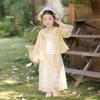 Girls' Embroidered Hanfu Tang Suit Set