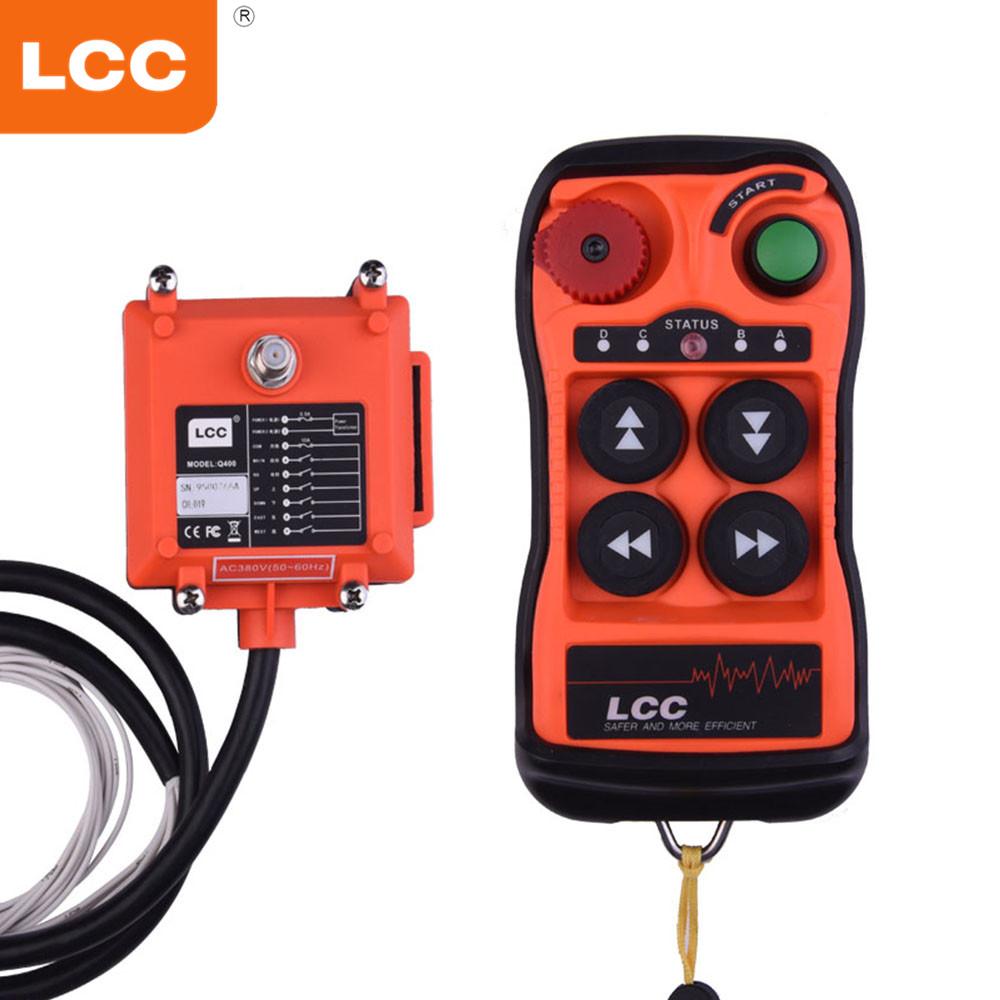 Hot Selling Q400 Button Industrial Wireless Remote Control Crane Remote Control Radio Remote Control AC/DC 12-24V оранжевый