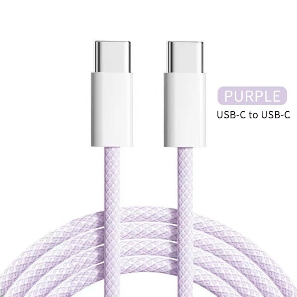 60 Вт USB Type C - Type C 6A кабель передачи данных для iPhone 15 16 Samsung Xiaomi быстрая зарядка USB C - C кабель Type C зарядное устройство для передачи данных