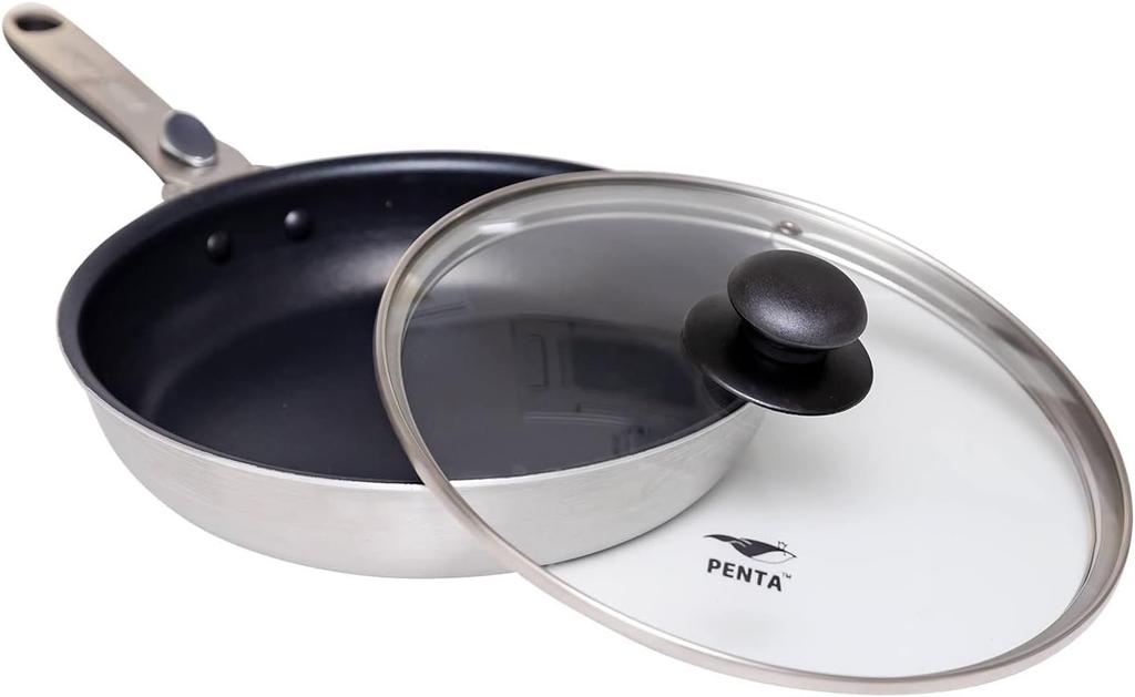 Frying Pan PENTA Made in PFOA and PFOS Safe and Removable 24cm with King's 2.0, Japan, Free, Secure, Gas/IH Compatible, Non-Stick, Handle, Healthy,