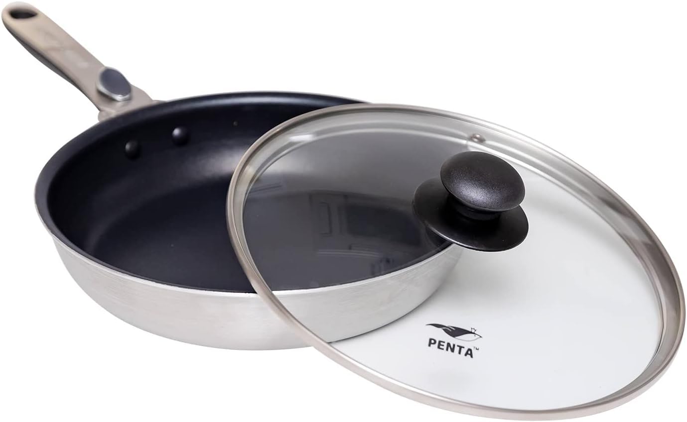 

Сковорода PENTA Сделано из PFOA и PFOS Безопасная и Съемная 24 см с King s 2.0, Япония, Бесплатно, Безопасно, Совместима с Газом/Индукцией, Антипригарная, Ручка, Здоровая,