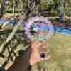 3D Sun Catcher Stainless Steel Metal Stained Glass Pendant  Garden Decoration