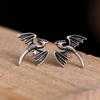 Halloween dinosaur pterosaur stud earrings female, wings retro dark wind earrings, new manufacturer