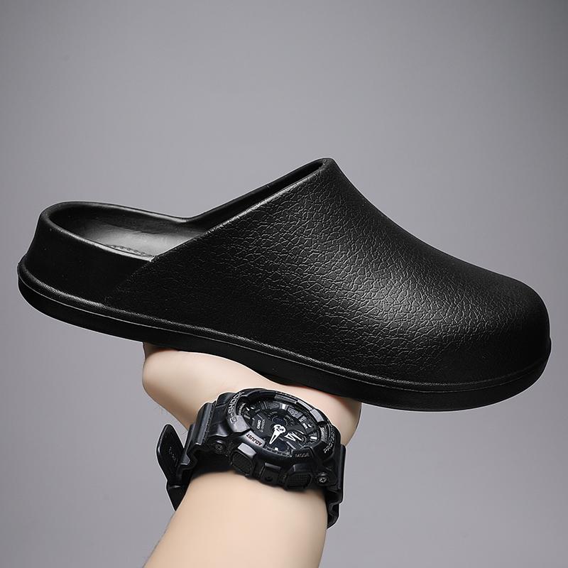 Kitchen Shoes Men's Slippers Soft and Comfortable Waterproof Slipper Shoes for Men Indoor and Outdoor Wear-resistant Non-slip