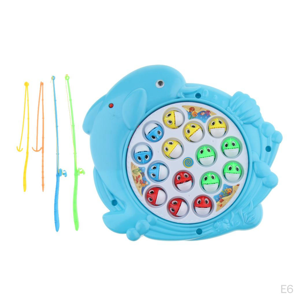 Fishing Toy Set Kids Electric Rotating Game