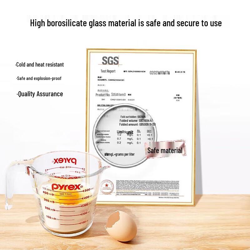 PYREX Heat-Resistant Glass Measuring Cup Set