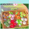 Jinnew Stackable Vegetables Plush Keychain With Cartoon Design For Kids And Collectors