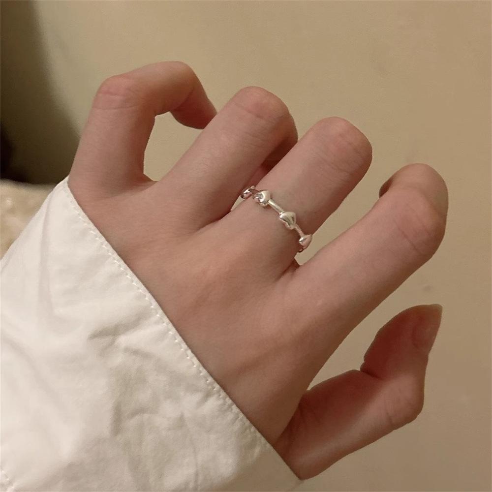 Korean Love Ring Ins Style High-end Design Open Index Finger Ring Ring