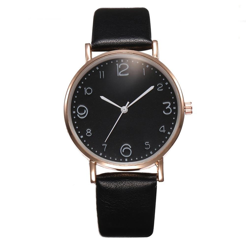 Khorasan Fashion Womens Quartz Watch With Leather Strap For Casual And Office Use