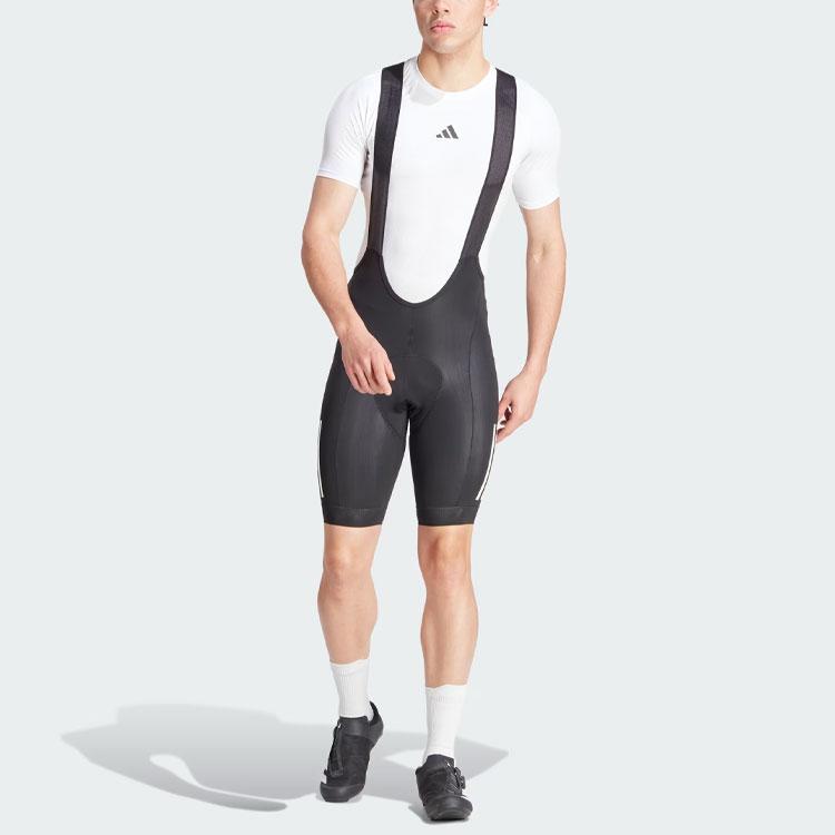 Adidas Essentials 3-Stripes Padded Cycling Bib Shorts Men Shorts Black IP2676