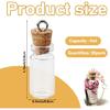 30 Pack Small Glass Bottles with Cork Stoppers, Small Mini Glass Bottles Tiny Jars with Cork Lids, 1ml