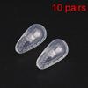 Screw-in Air Chamber Silicone Nose Pads Comfortable Anti-slip Oval for Daily Wear Glasses Sunglasses 10/50 Pairs