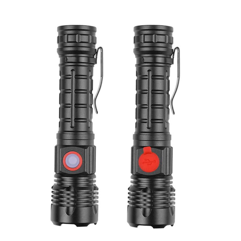 Small Flashlight Super Bright Portable Torch Rechargeable Multipurpose Light Hand Lamp Lighting Outdoor Household