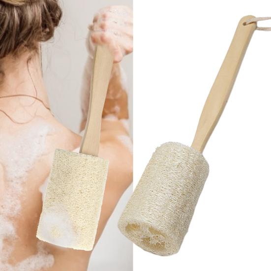 Back Scrubber Unisex Deep Clean Natural Exfoliating Loofah Bathing Back Brush Household