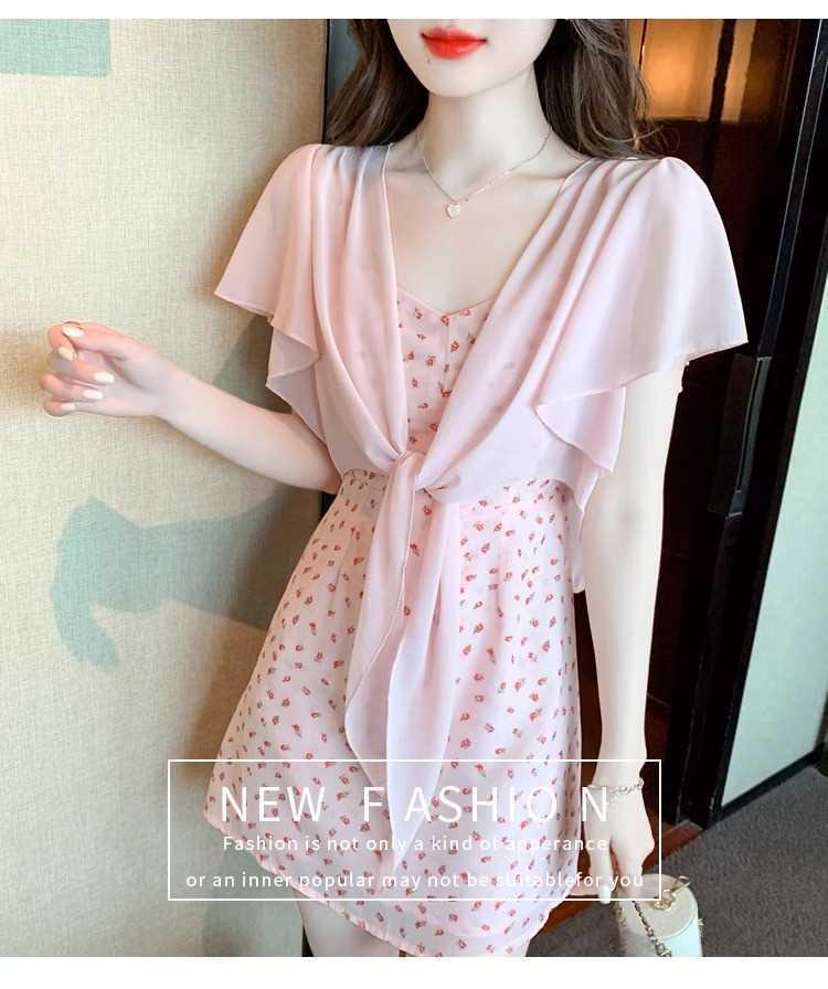 Damen Chiffon Cape: Leichter Sommer-Schal, Atmungsaktiver Sonnenschutz, Cardigan im Feen-Stil