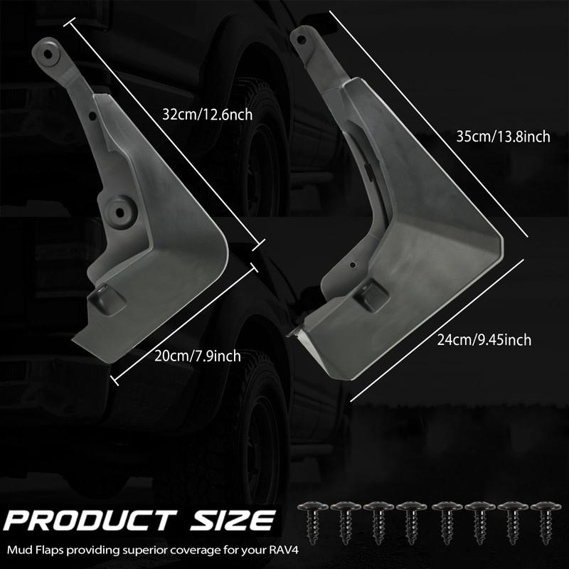 4pcs For Toyota RAV4 XA50 Adventure TRD Off-Road EDGE TRAIL  - 2025 Front Rear Mud Flaps Splash Guards 2024