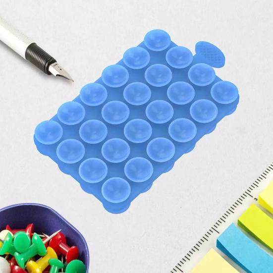 2 Stück Silikon Handyhalter 24-Saugnapf-Halterungen für freihändige Betrachtung Klebriges Gel