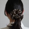 Oar Twin Glossy Scrunchie [Brown]