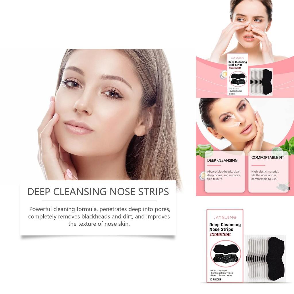 Jaysuing Blackhead Nose Pore Strips Deep Cleansing Gentle Peel Off Mask For Clear Skin
