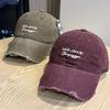 Personalized Letter Embroidery Worn Hard Top Thin Baseball Cap Children Spring and Summer Sunshade Cap Niche Age Reduction