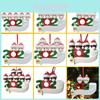 High Quality Pvc 2020 Xmas Christmas Tree Hanging Santa Pendants With Mask