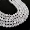 Straight-Hole White Imitation Pearl Beads, Shoe, Bag, Clothing Decoration Accessories,DIY Handmade Bead Jewelry Materials