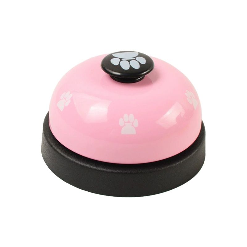 

A84E-Pet Call Bell Dog Potty Bell For Dog Interactive Pet Training Bell Cat Kitten Puppy Food Feed Reminder Feeding C розовый