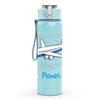 1PC Airplane Wish Planes Fly Slogan Print 750ml Color Plastic Sports Water Bottle Leakproof Flip Straw Lid Suitable for Sports Office Home Use