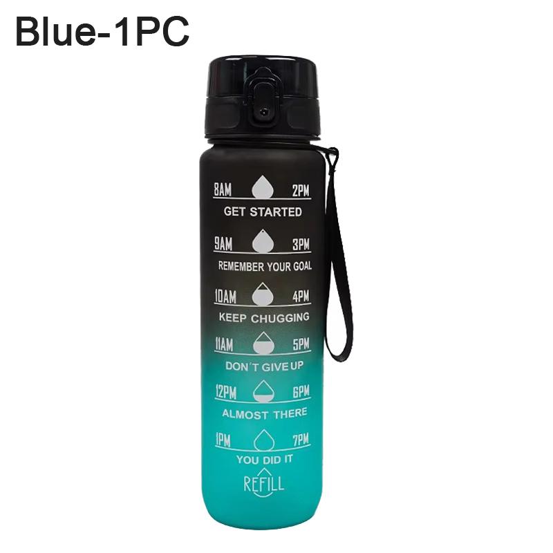 

1/2/4PCS Large-capacity Water Cup Straw Gradient Space Cup Cross-border Plastic Outdoor Portable Scale Water Glass Water Bottle