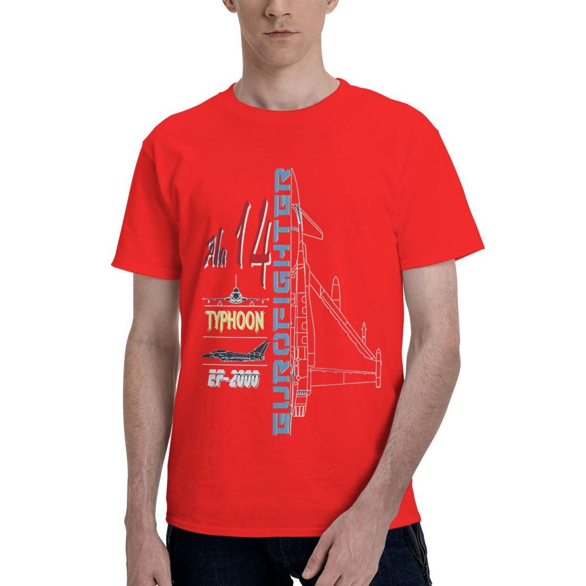 Ala 14 Eurofighter Typhoon Profile 100 Cotton Casual Breathable Confortable Top Mens TShirts Graphic Tee S