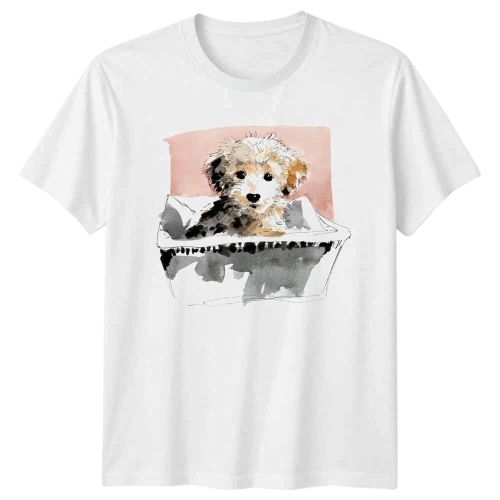 Watercolor Doodle Dog TShirt Doodle Puppy Dogs Birthday Gift For Him And Her S