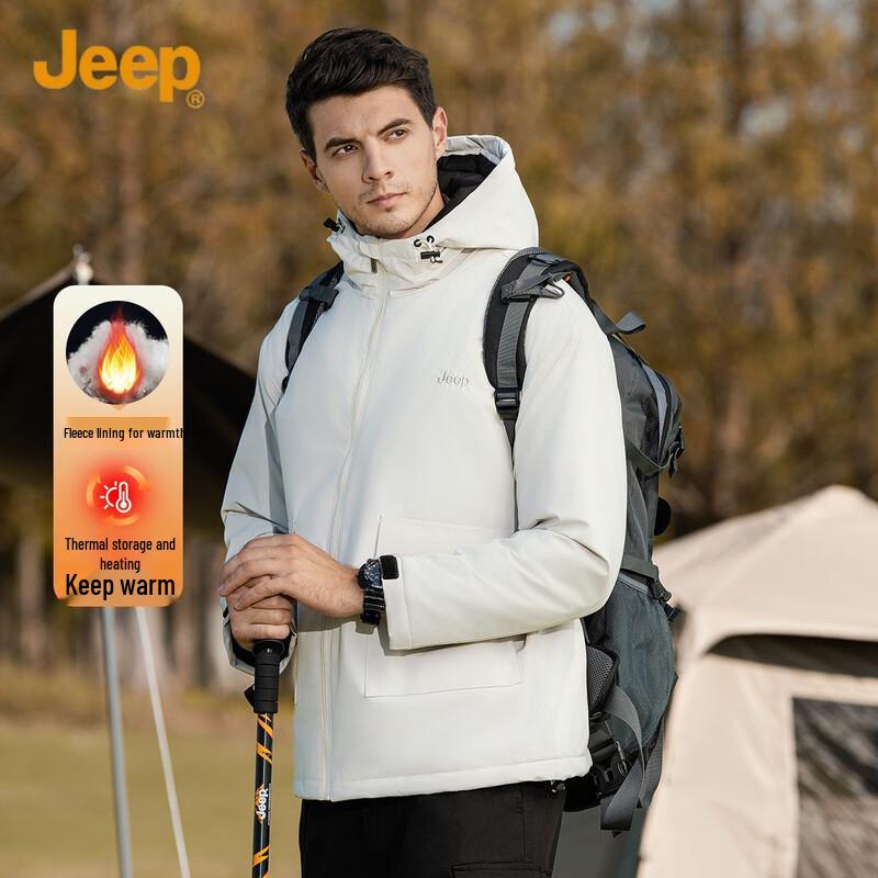 

JEEP Men s Hooded Padded Winter Jacket 2XL