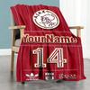 Team Club 2 Personalized Text Blanket Gift Personalized Blanket Warmthful Decor Great for Living Room Office Chair Livingroom Seaside