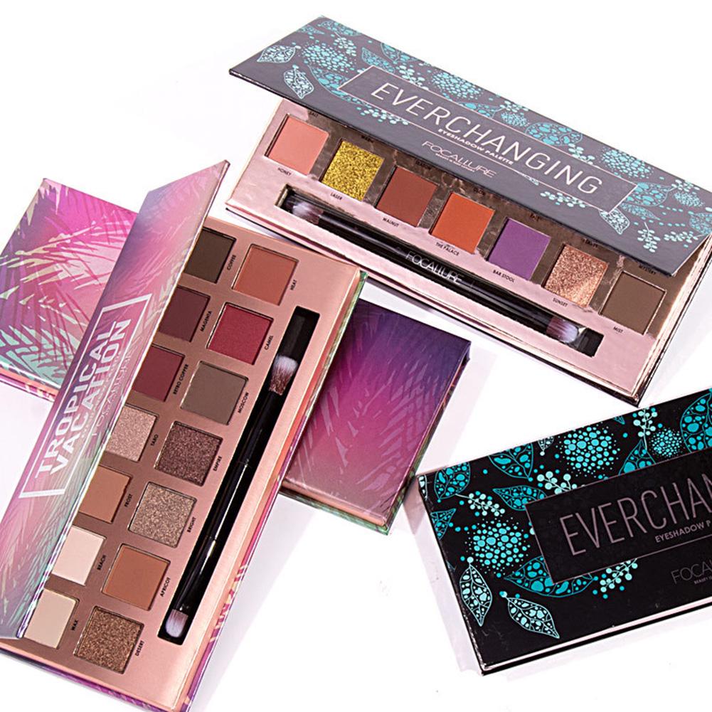 Lidschatten-Lidschatten-Palette & Make-up-Kosmetikpinsel-Set