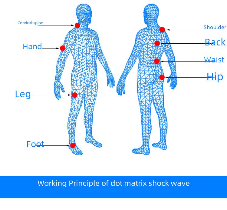 SW18 Portable Electric Shock Wave Therapy Pain Relief Massager
