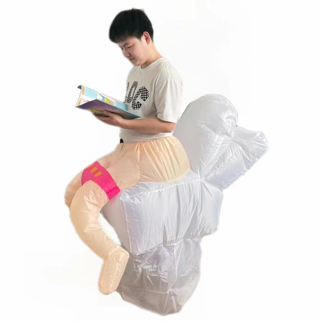 Funny Inflatable Toilet Costume, Adults