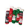 Women's Winter Christmas Stockings: Cozy Mid-Calf Snow Socks with Velvet, Perfect for Home Sleeping